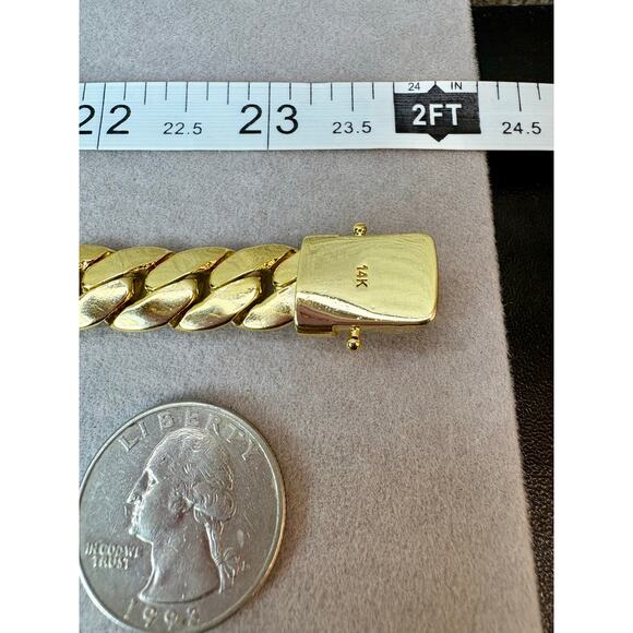 NEW 24” 14k Gold Filled, 11mm Thick Solid Chain - Picture 2 of 9